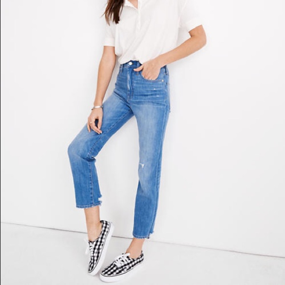 Madewell Classic Straight Jean (Distressed)